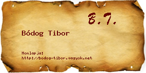 Bódog Tibor névjegykártya